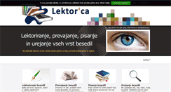 Desktop Screenshot of lektorica.si