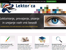 Tablet Screenshot of lektorica.si